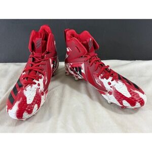 Adidas Freak Mid Football Cleats Men's US 8 Red White Camo Molded Studs